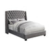 Pissarro California King Tufted Upholstered Bed Grey - Premium Bed from Coaster Z2 Standard - Just $778! Shop now at Furniture Wholesale Plus  We are the best furniture store in Nashville, Hendersonville, Goodlettsville, Madison, Antioch, Mount Juliet, Lebanon, Gallatin, Springfield, Murfreesboro, Franklin, Brentwood