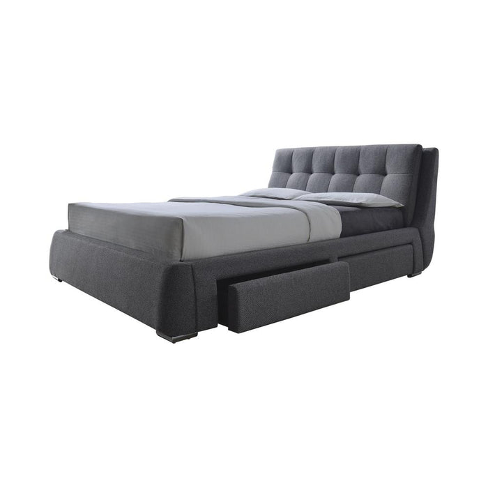 Fenbrook Eastern King Tufted Upholstered Storage Bed Grey - Premium Bed from Coaster Z2 Standard - Just $998! Shop now at Furniture Wholesale Plus  We are the best furniture store in Nashville, Hendersonville, Goodlettsville, Madison, Antioch, Mount Juliet, Lebanon, Gallatin, Springfield, Murfreesboro, Franklin, Brentwood