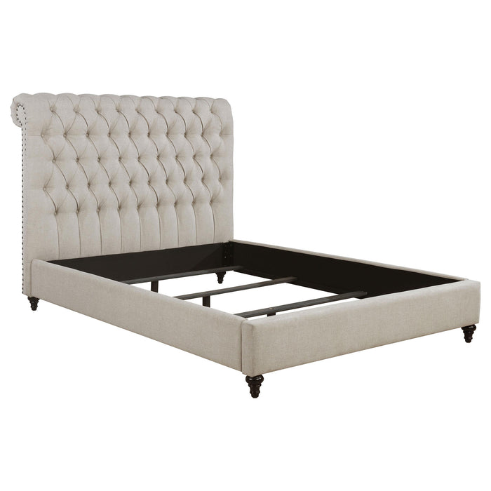 Devon ufted Upholstered Full Bed Beige - Premium Bed from Coaster Z2 Standard - Just $698! Shop now at Furniture Wholesale Plus  We are the best furniture store in Nashville, Hendersonville, Goodlettsville, Madison, Antioch, Mount Juliet, Lebanon, Gallatin, Springfield, Murfreesboro, Franklin, Brentwood