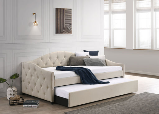 Sadie Upholstered Twin Daybed with Trundle - Premium Daybed from Coaster Z2 Standard - Just $398! Shop now at Furniture Wholesale Plus  We are the best furniture store in Nashville, Hendersonville, Goodlettsville, Madison, Antioch, Mount Juliet, Lebanon, Gallatin, Springfield, Murfreesboro, Franklin, Brentwood