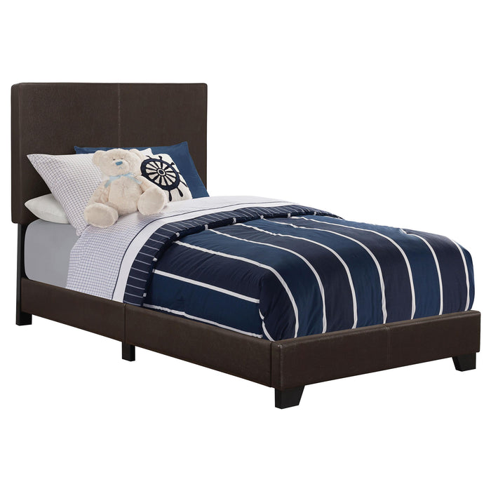 Dorian Upholstered Twin Bed Brown - Premium Bed from Coaster Z2 Standard - Just $126! Shop now at Furniture Wholesale Plus  We are the best furniture store in Nashville, Hendersonville, Goodlettsville, Madison, Antioch, Mount Juliet, Lebanon, Gallatin, Springfield, Murfreesboro, Franklin, Brentwood