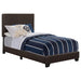 Dorian Upholstered Twin Bed Brown - Premium Bed from Coaster Z2 Standard - Just $126! Shop now at Furniture Wholesale Plus  We are the best furniture store in Nashville, Hendersonville, Goodlettsville, Madison, Antioch, Mount Juliet, Lebanon, Gallatin, Springfield, Murfreesboro, Franklin, Brentwood