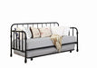 Marina Twin Metal Daybed with Trundle Black - Premium Daybed from Coaster Z2 Standard - Just $490! Shop now at Furniture Wholesale Plus  We are the best furniture store in Nashville, Hendersonville, Goodlettsville, Madison, Antioch, Mount Juliet, Lebanon, Gallatin, Springfield, Murfreesboro, Franklin, Brentwood