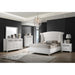 Barzini Upholstered Tufted Bedroom Set White - Premium Bedroom Set from Coaster Z2 Standard - Just $1798! Shop now at Furniture Wholesale Plus  We are the best furniture store in Nashville, Hendersonville, Goodlettsville, Madison, Antioch, Mount Juliet, Lebanon, Gallatin, Springfield, Murfreesboro, Franklin, Brentwood