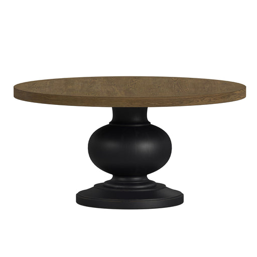 Heritage & Home - Round Dining Table - Oak Brown And Black – Dining Tables by Elements International at Furniture Wholesale Plus , Nashville furniture store