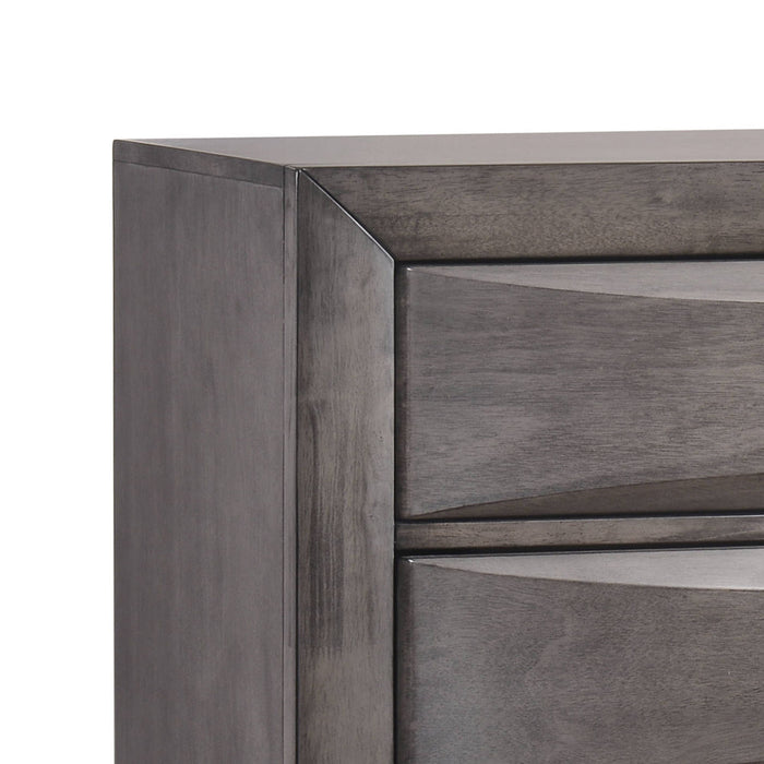 Emily - 5-Drawer Chest (Sturdy) - Gray – Accent Chests by Elements International at Furniture Wholesale Plus , Nashville furniture store