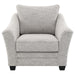 Tomkins - Boucle Upholstered Chair - Light Gray – Arm Chairs by Coaster Fine Furniture at Furniture Wholesale Plus , Nashville furniture store