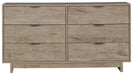 Oliah - Six Drawer Dresser - 31'' Height - Beige – Dressers by Signature Design by Ashley® at Furniture Wholesale Plus , Nashville furniture store