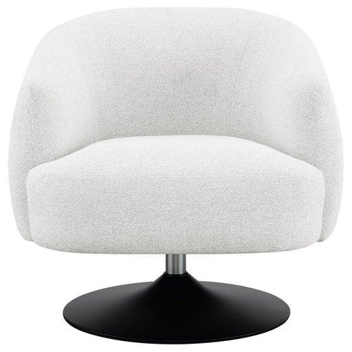 Dave - Upholstered Barrel Back Swivel Club Chair - Beige - Premium Swivel Chairs from CoasterElevations - Just $479! Shop now at Furniture Wholesale Plus  We are the best furniture store in Nashville, Hendersonville, Goodlettsville, Madison, Antioch, Mount Juliet, Lebanon, Gallatin, Springfield, Murfreesboro, Franklin, Brentwood