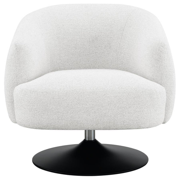 Dave - Upholstered Barrel Back Swivel Club Chair - Beige - Premium Swivel Chairs from CoasterElevations - Just $479! Shop now at Furniture Wholesale Plus  We are the best furniture store in Nashville, Hendersonville, Goodlettsville, Madison, Antioch, Mount Juliet, Lebanon, Gallatin, Springfield, Murfreesboro, Franklin, Brentwood