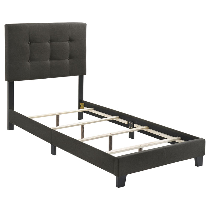 Mapes Tufted Upholstered Twin Bed Charcoal - Premium Bed from Coaster Z2 Standard - Just $158! Shop now at Furniture Wholesale Plus  We are the best furniture store in Nashville, Hendersonville, Goodlettsville, Madison, Antioch, Mount Juliet, Lebanon, Gallatin, Springfield, Murfreesboro, Franklin, Brentwood