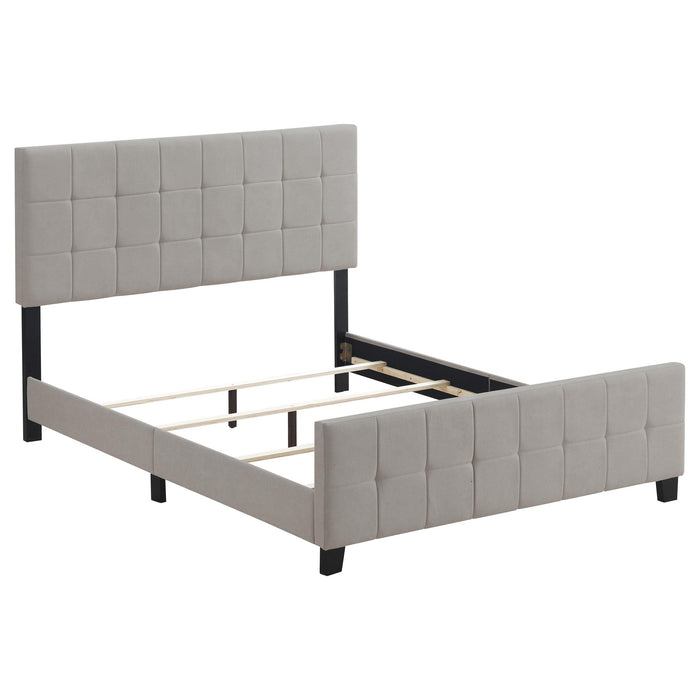 Fairfield Eastern King Upholstered Panel Bed Beige - Premium Bed from Coaster Z2 Standard - Just $310! Shop now at Furniture Wholesale Plus  We are the best furniture store in Nashville, Hendersonville, Goodlettsville, Madison, Antioch, Mount Juliet, Lebanon, Gallatin, Springfield, Murfreesboro, Franklin, Brentwood