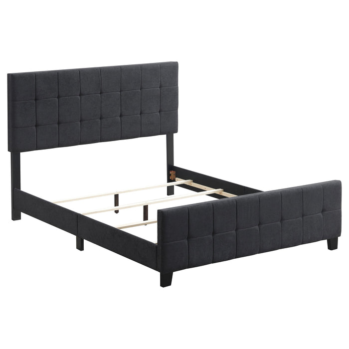 Fairfield Eastern King Upholstered Panel Bed Dark Grey - Premium Bed from Coaster Z2 Standard - Just $310! Shop now at Furniture Wholesale Plus  We are the best furniture store in Nashville, Hendersonville, Goodlettsville, Madison, Antioch, Mount Juliet, Lebanon, Gallatin, Springfield, Murfreesboro, Franklin, Brentwood