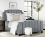 Fiona Upholstered Panel Bed Light Grey - Premium Bed from Coaster Z2 Standard - Just $438! Shop now at Furniture Wholesale Plus  We are the best furniture store in Nashville, Hendersonville, Goodlettsville, Madison, Antioch, Mount Juliet, Lebanon, Gallatin, Springfield, Murfreesboro, Franklin, Brentwood