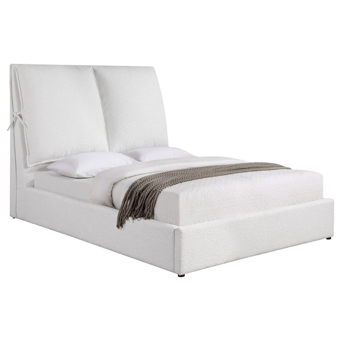 Gwendoline Upholstered Platform Bed with Pillow Headboard White - Premium Bed from Coaster Z2 Standard - Just $858! Shop now at Furniture Wholesale Plus  We are the best furniture store in Nashville, Hendersonville, Goodlettsville, Madison, Antioch, Mount Juliet, Lebanon, Gallatin, Springfield, Murfreesboro, Franklin, Brentwood