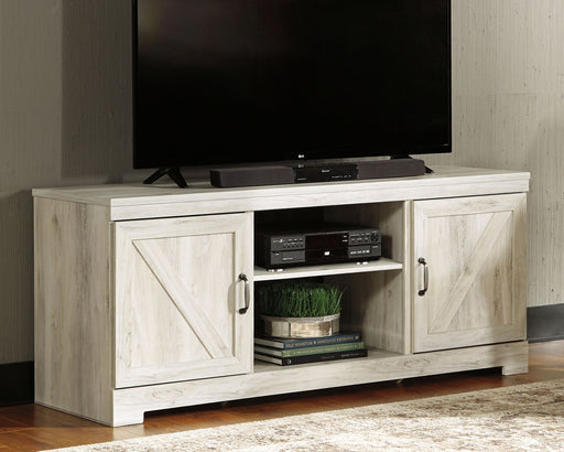 Bellaby - 63" TV Stand With Faux Firebrick Fireplace Insert - Whitewash – Fireplace TV Stands by Signature Design by Ashley® at Furniture Wholesale Plus , Nashville furniture store