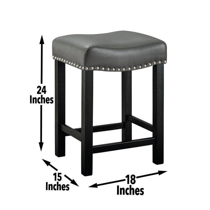 Aspen - Counter Stool (Set of 2) - Dark Gray - Premium Stool Sets from Steve Silver Furniture - Just $249! Shop now at Furniture Wholesale Plus  We are the best furniture store in Nashville, Hendersonville, Goodlettsville, Madison, Antioch, Mount Juliet, Lebanon, Gallatin, Springfield, Murfreesboro, Franklin, Brentwood