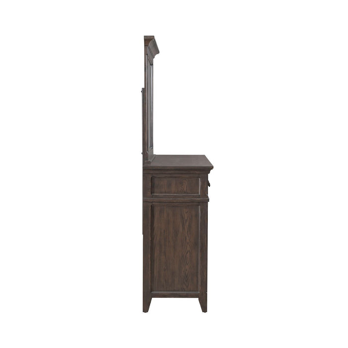 Paradise Valley - Dresser & Mirror - Saddle Brown – Dresser & Mirror by Liberty Furniture at Furniture Wholesale Plus , Nashville furniture store