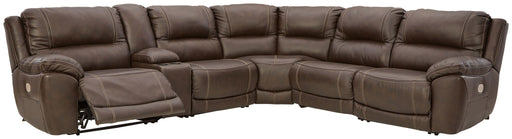 Dunleith - Power Sectional 6 Pc - Chocolate – Reclining Sectionals by Signature Design by Ashley® at Furniture Wholesale Plus , Nashville furniture store