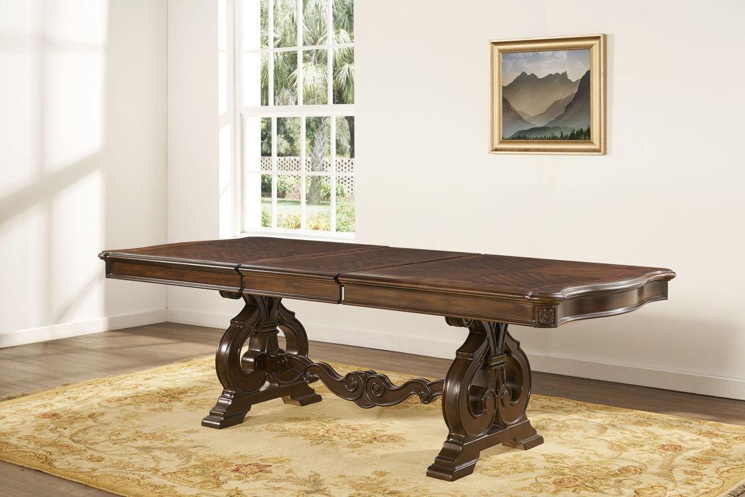 Royale - Dining Table - Dark Brown – Dining Tables by Steve Silver Furniture at Furniture Wholesale Plus , Nashville furniture store