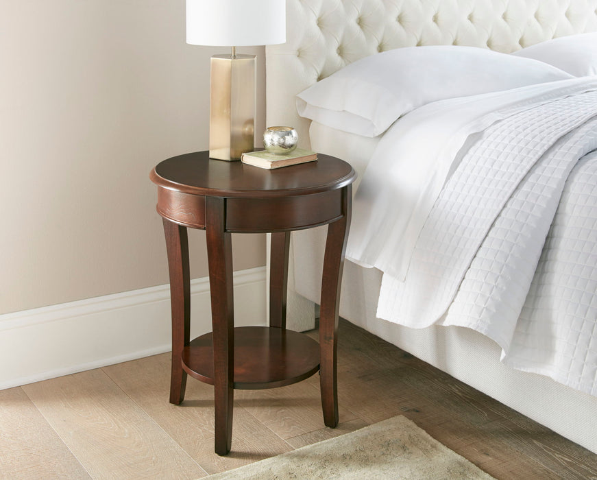 Troy - End Table 20" Round - Brown – End Tables by Steve Silver Furniture at Furniture Wholesale Plus , Nashville furniture store