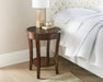 Troy - End Table 20" Round - Brown – End Tables by Steve Silver Furniture at Furniture Wholesale Plus , Nashville furniture store