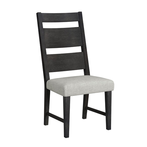 Jemma - Wood Back Dining Side Chair (Set of 2) - Dark Espresso / Beige Linen – Chair Sets by Elements International at Furniture Wholesale Plus , Nashville furniture store