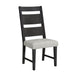 Jemma - Wood Back Dining Side Chair (Set of 2) - Dark Espresso / Beige Linen – Chair Sets by Elements International at Furniture Wholesale Plus , Nashville furniture store