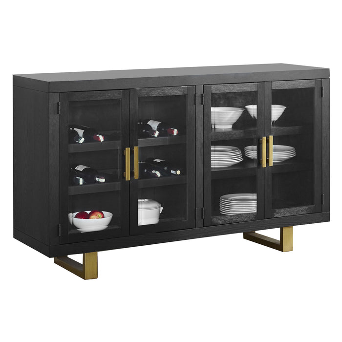 Yves - Server - Black – Servers by Steve Silver Furniture at Furniture Wholesale Plus , Nashville furniture store