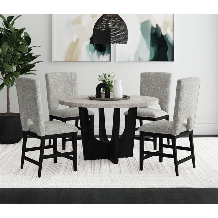 Oregon - 5 Piece Counter Height Dining Set (Round Counter Table And Four Chairs) – 5 Piece Dining Room Sets by Elements International at Furniture Wholesale Plus , Nashville furniture store