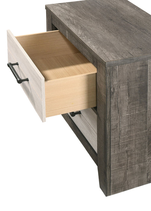 Rhett - Nightstand - Chalk / Gray – Accent Nightstands by Crown Mark at Furniture Wholesale Plus , Nashville furniture store