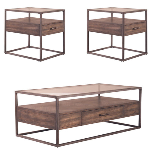 Jamestown - 3 Piece Living Room Set - Tobacco – Table Sets by Liberty Furniture at Furniture Wholesale Plus , Nashville furniture store