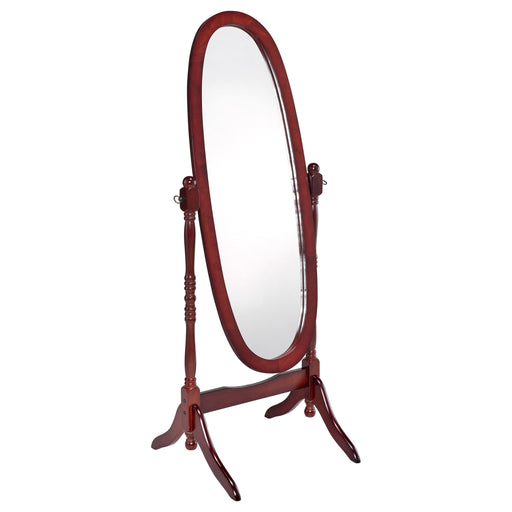 Foyet Oval Cheval Mirror Merlot - Premium Mirror from Coaster Z2 Standard - Just $82! Shop now at Furniture Wholesale Plus  We are the best furniture store in Nashville, Hendersonville, Goodlettsville, Madison, Antioch, Mount Juliet, Lebanon, Gallatin, Springfield, Murfreesboro, Franklin, Brentwood