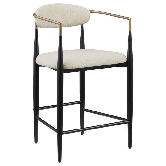 Tina - Metal Counter Height Bar Stool With Upholstered Back And Seat (Set of 2) - Premium Stool Sets from Coaster Fine Furniture - Just $419! Shop now at Furniture Wholesale Plus  We are the best furniture store in Nashville, Hendersonville, Goodlettsville, Madison, Antioch, Mount Juliet, Lebanon, Gallatin, Springfield, Murfreesboro, Franklin, Brentwood