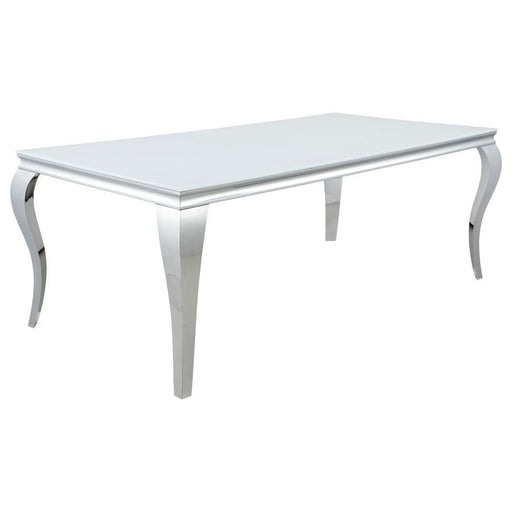 Carone - Rectangular Glass Top Dining Table - Premium Dining Tables from CoasterEssence - Just $699! Shop now at Furniture Wholesale Plus  We are the best furniture store in Nashville, Hendersonville, Goodlettsville, Madison, Antioch, Mount Juliet, Lebanon, Gallatin, Springfield, Murfreesboro, Franklin, Brentwood