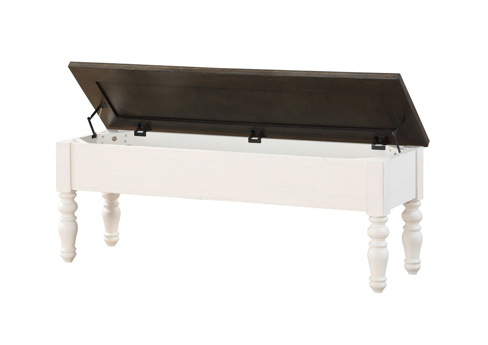 Joanna - Storage Bench - Two Tone – Storage Benches by Steve Silver Furniture at Furniture Wholesale Plus , Nashville furniture store