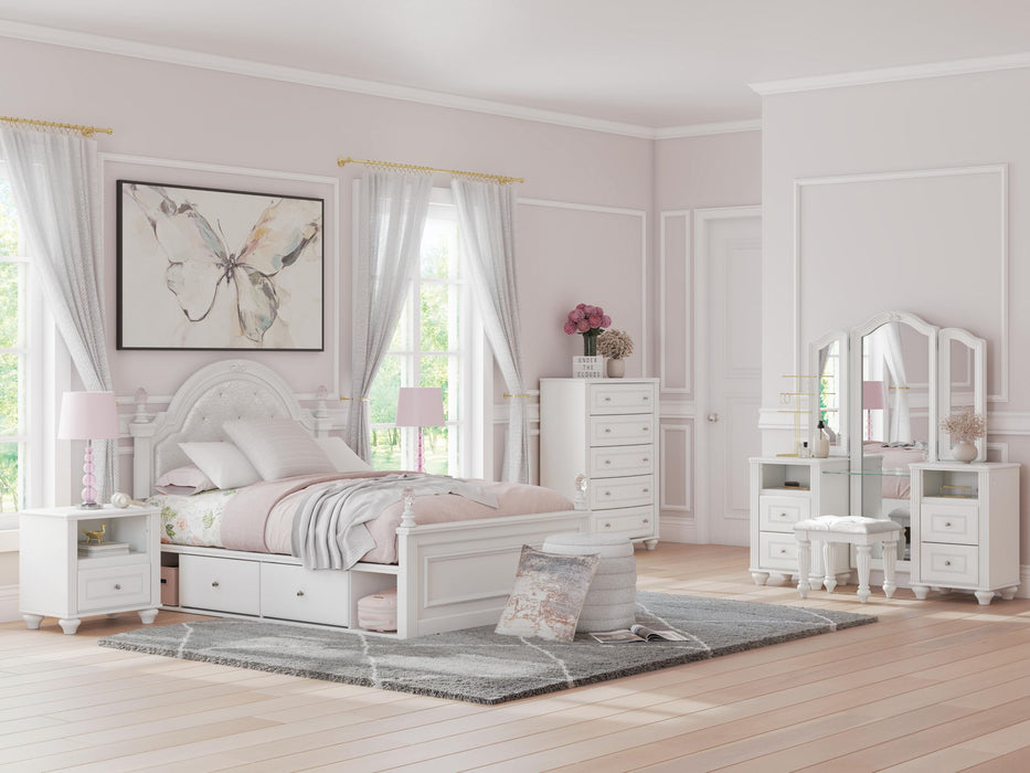 Kozlani - Vanity With Mirror - White – Vanity Sets by Signature Design by Ashley® at Furniture Wholesale Plus , Nashville furniture store