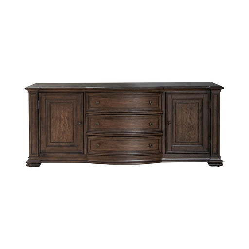 Providence Park - 78" TV Console - Chateau Brown – TV Stands by Liberty Furniture at Furniture Wholesale Plus , Nashville furniture store
