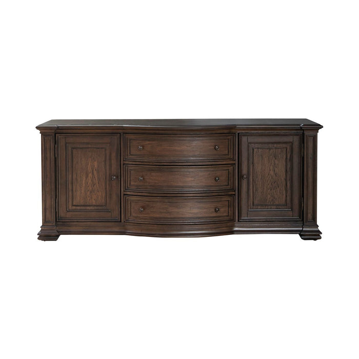 Providence Park - 78" TV Console - Chateau Brown – TV Stands by Liberty Furniture at Furniture Wholesale Plus , Nashville furniture store