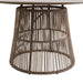 Alesso - Round Dining Table - Brown / Sand – Dining Tables by Elements International at Furniture Wholesale Plus , Nashville furniture store