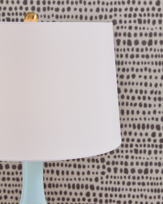 Rylanton - Glass Table Lamp - Aqua – Table Lamps by Signature Design by Ashley® at Furniture Wholesale Plus , Nashville furniture store