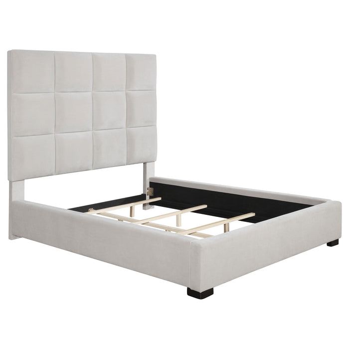 Panes Eastern King Tufted Upholstered Panel Bed Beige - Premium Bed from Coaster Z2 Standard - Just $758! Shop now at Furniture Wholesale Plus  We are the best furniture store in Nashville, Hendersonville, Goodlettsville, Madison, Antioch, Mount Juliet, Lebanon, Gallatin, Springfield, Murfreesboro, Franklin, Brentwood