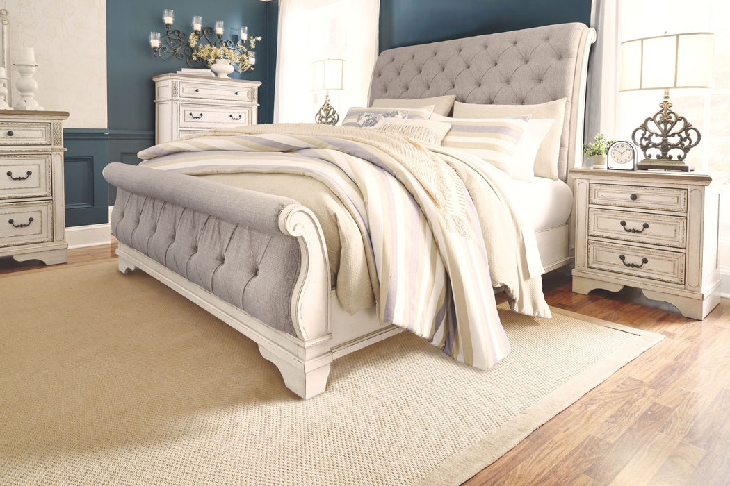 Realyn - Bedroom Sleigh Bed Set – 6 Piece Bedroom Sets by Signature Design by Ashley® at Furniture Wholesale Plus , Nashville furniture store