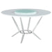 Abby - Round Lazy Susan Dining Table - White High Gloss - Premium Dining Tables from CoasterElevations - Just $719! Shop now at Furniture Wholesale Plus  We are the best furniture store in Nashville, Hendersonville, Goodlettsville, Madison, Antioch, Mount Juliet, Lebanon, Gallatin, Springfield, Murfreesboro, Franklin, Brentwood