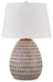 Darrich - Metal Table Lamp - Beige / White – Table Lamps by Signature Design by Ashley® at Furniture Wholesale Plus , Nashville furniture store