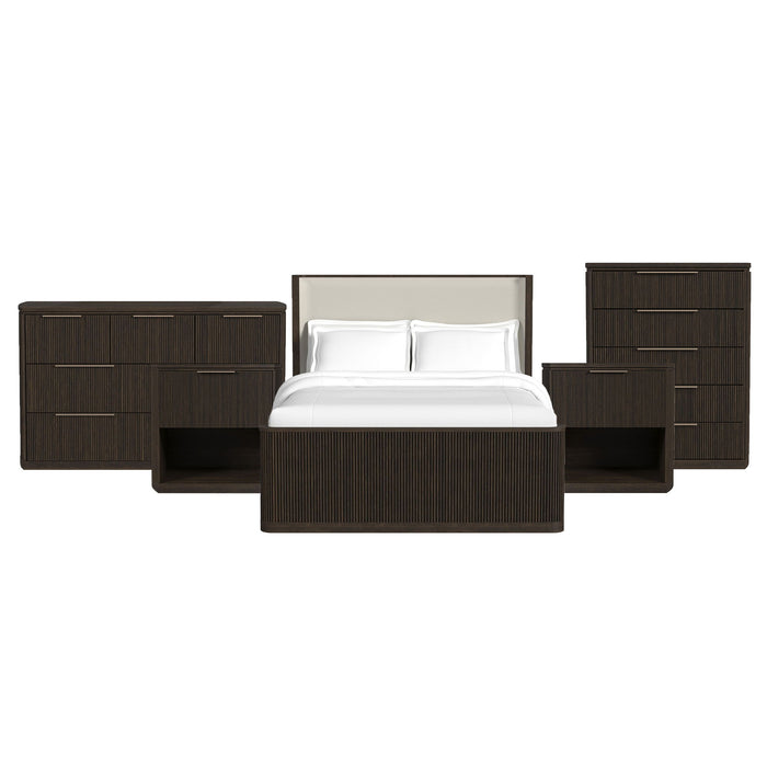 Sylvie - Bedroom Set With Upholstered Bed – 3 Piece Bedroom Sets by Elements International at Furniture Wholesale Plus , Nashville furniture store