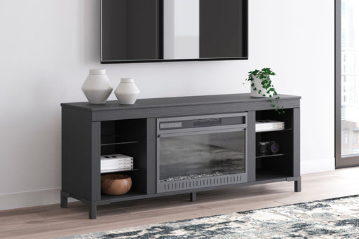 Cayberry - TV Stand With Fireplace - Black – Fireplace TV Stands by Signature Design by Ashley® at Furniture Wholesale Plus , Nashville furniture store