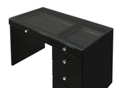 Morgan - Vanity Desk With Glass Top – Vanity Desks by Crown Mark at Furniture Wholesale Plus , Nashville furniture store