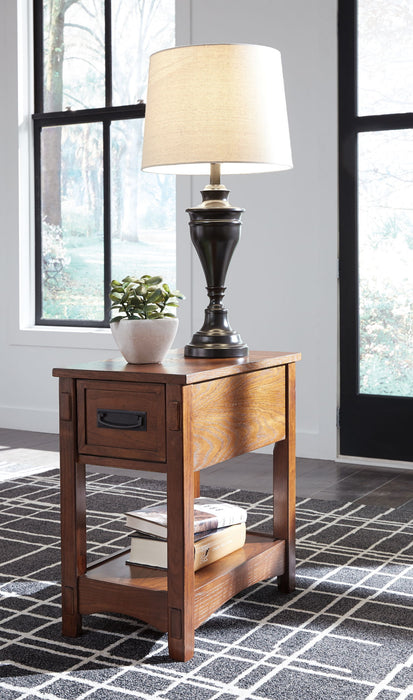 Breegin - Chair Side End Table - 1 Drawer - Brown – Chair Side Tables by Signature Design by Ashley® at Furniture Wholesale Plus , Nashville furniture store