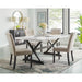Lexi - 5 Piece Dining Set (Table And Four Chairs) - White – 5 Piece Dining Room Sets by Elements International at Furniture Wholesale Plus , Nashville furniture store